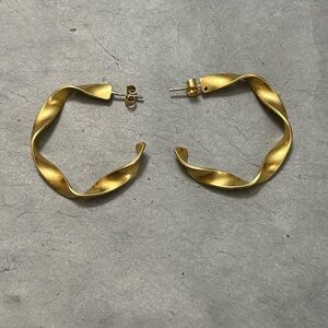 Madewell Ribbon Hoop Earrings